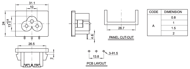 ACԴDB-6-2P19P6