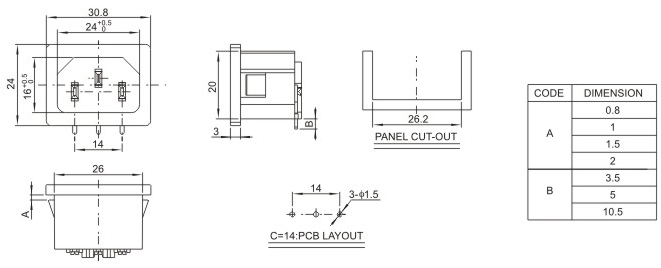 ACԴDB-14-4P